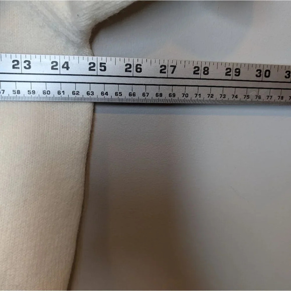 Shein Cream White Soft Knit Button Front V Neck Cardigan Plus Size 2XL Women - Picture 5 of 9